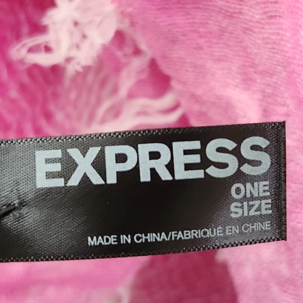 Express Woven Knit‎ Lightweight Scarf Pink One-Size NWT